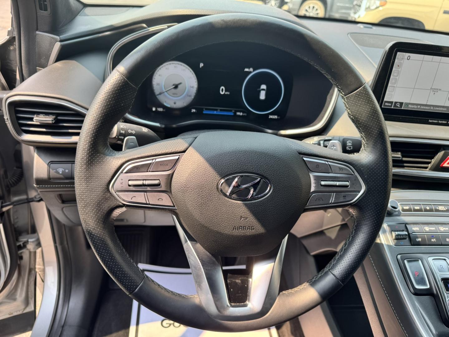 2023 Silver /Black Hyundai Santa Fe Calligraphy AWD (5NMS5DAL0PH) with an 2.5L L4 DOHC 16V engine, 6A transmission, located at 116 5th Avenue South, Lewistown, MT, 59457, 47.063877, -109.427879 - Luxury, comfort, and confidence come together in this 2023 Hyundai Santa Fe Calligraphy AWD! Finished with Hyundai's top-of-the-line Calligraphy trim, this SUV is loaded with premium features including quilted Nappa leather seating, panoramic sunroof, premium Bose audio, large touchscreen with navig- Photo#17