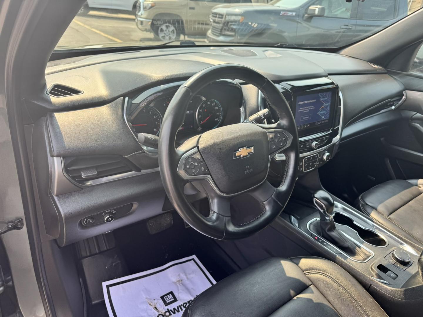 2023 Grey /Black Chevrolet Traverse LT Feather AWD (1GNEVHKW2PJ) with an 3.6L V6 DOHC 24V engine, 9A transmission, located at 116 5th Avenue South, Lewistown, MT, 59457, 47.063877, -109.427879 - Need room for the whole family without sacrificing comfort or capability? Check out this 2023 Chevrolet Traverse LT AWD with leather! This GM lease return has been well cared for and offers the peace of mind of a late-model SUV packed with the features today's drivers want. Inside you'll find premi- Photo#16