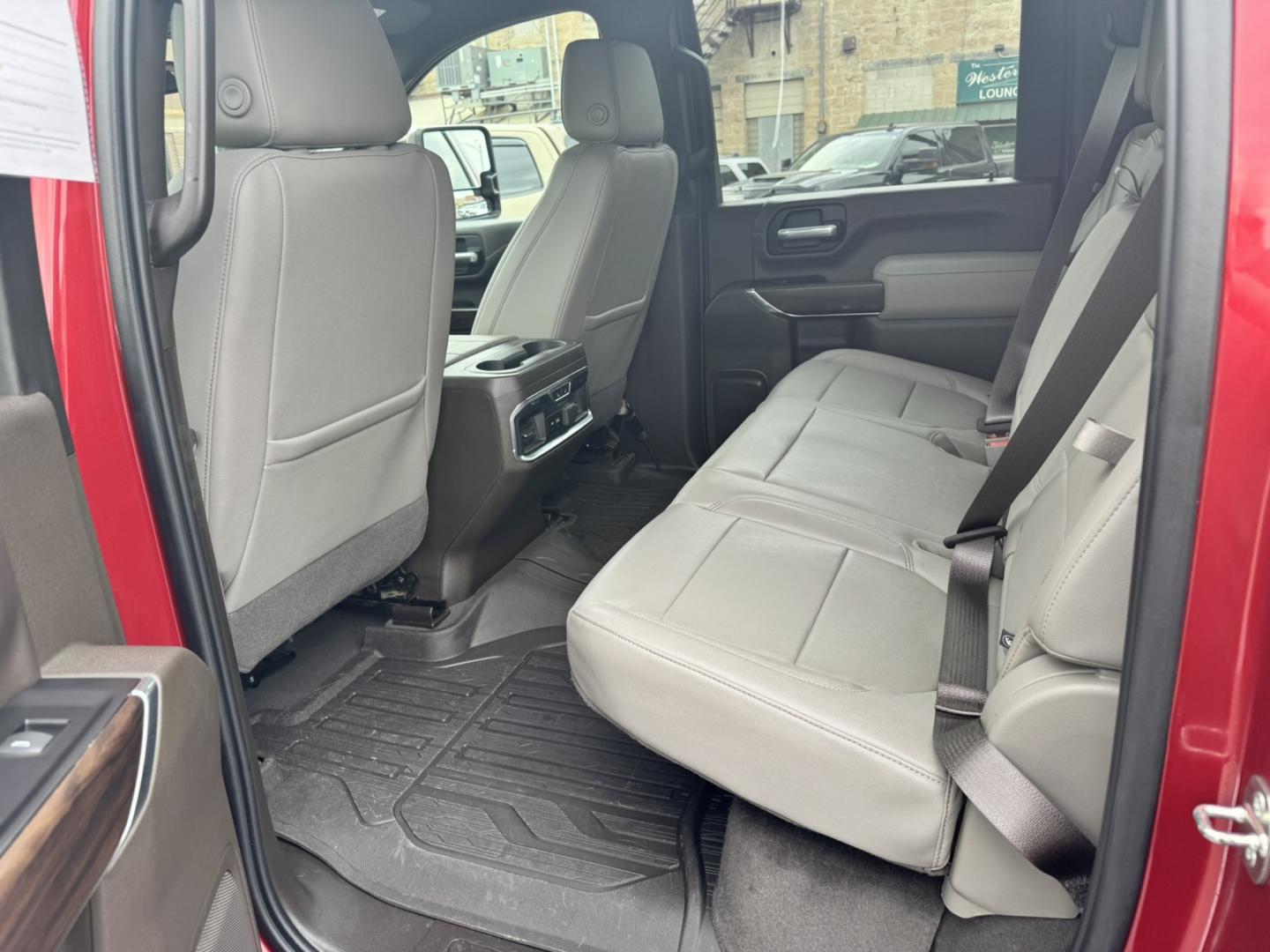 2023 Maroon /Tan GMC Sierra 2500HD SLT Crew Cab 2WD (1GT49NEY6PF) with an 6.6L V8 OHV 16V TURBO DIESEL engine, 6A transmission, located at 116 5th Avenue South, Lewistown, MT, 59457, 47.063877, -109.427879 - When it's time to get serious about towing, hauling, or simply driving one of the nicest heavy-duty trucks on the road, this 2023 GMC Sierra 2500HD SLT Crew Cab 4x4 is ready for the job. Powered by the legendary 6.6L Duramax Turbo-Diesel V8 paired with the Allison® 10-speed automatic transmission,- Photo#10