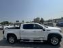 2020 WHITE /Black/Brown GMC Sierra 1500 Denali Crew Cab Long Box 4WD (1GTU9FEL0LZ) with an 6.2L V8 OHV 16V engine, 6A transmission, located at 116 5th Avenue South, Lewistown, MT, 59457, 47.063877, -109.427879 - Luxury, power and capability all come together in this 2020 GMC Sierra 1500 Denali Crew Cab 4x4. Under the hood is the powerful 6.2L V8, giving you plenty of power for towing, hauling or just enjoying the drive. The Denali brings the upscale interior, leather, heated and cooled front seats, heated s- Photo#1