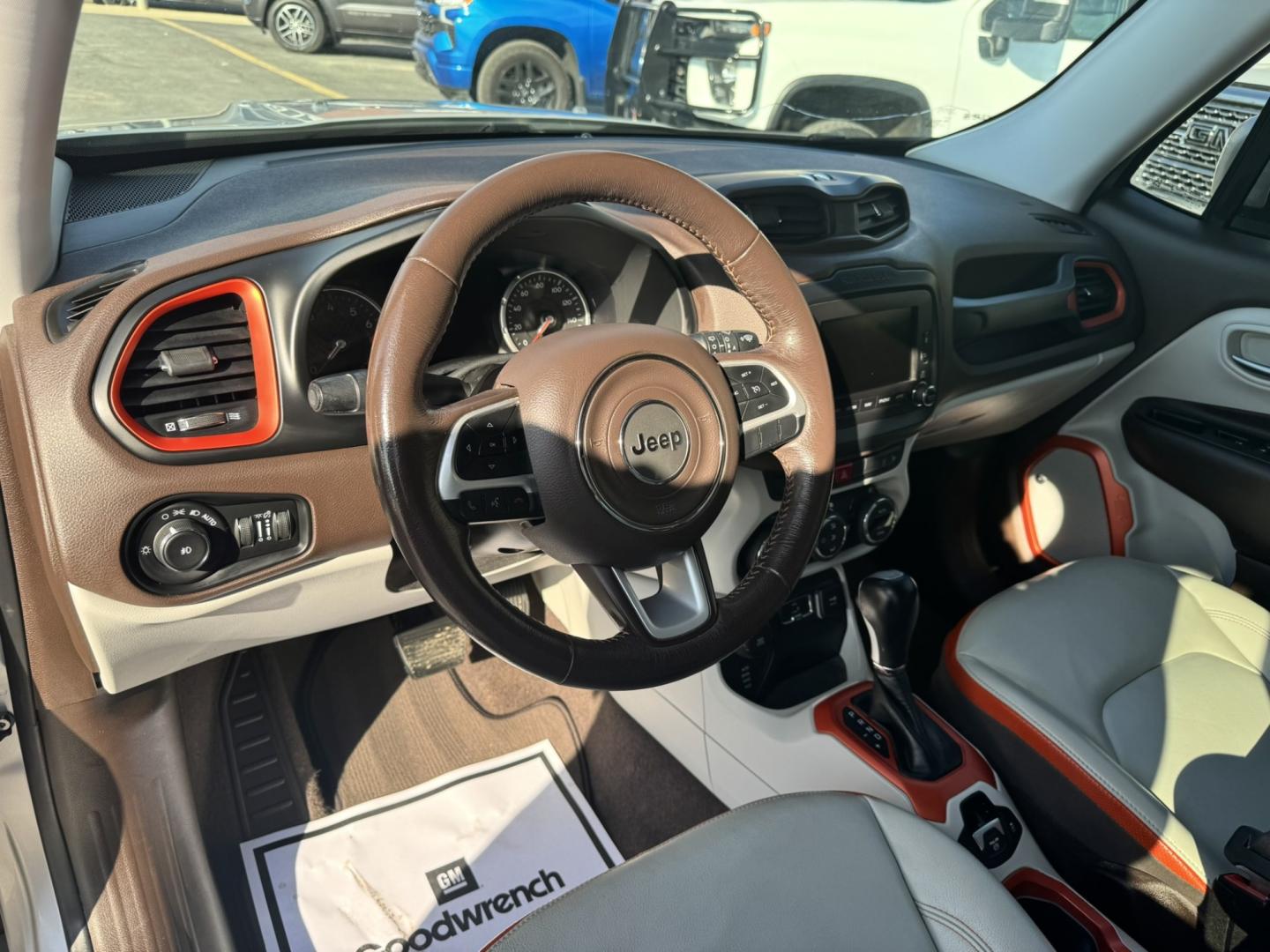 2017 SILVER /Grey Jeep Renegade Limited 4WD (ZACCJBDB9HP) with an 2.4L L4 DOHC 16V engine, 9A transmission, located at 116 5th Avenue South, Lewistown, MT, 59457, 47.063877, -109.427879- Photo#14