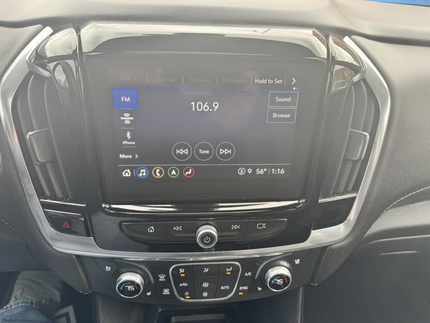 2023 WHITE /Black Chevrolet Traverse Premier AWD (1GNEVKKW9PJ) with an 3.6L V6 DOHC 24V engine, 9A transmission, located at 116 5th Avenue South, Lewistown, MT, 59457, 47.063877, -109.427879 - This 2023 Chevrolet Traverse Premier AWD gives you the perfect combination of luxury, space and all-weather capability. Powered by the proven 3.6L V6 with 310 horsepower and paired with a 9-speed automatic transmission, the Traverse has plenty of power while the AWD system gives you added confidence- Photo#22
