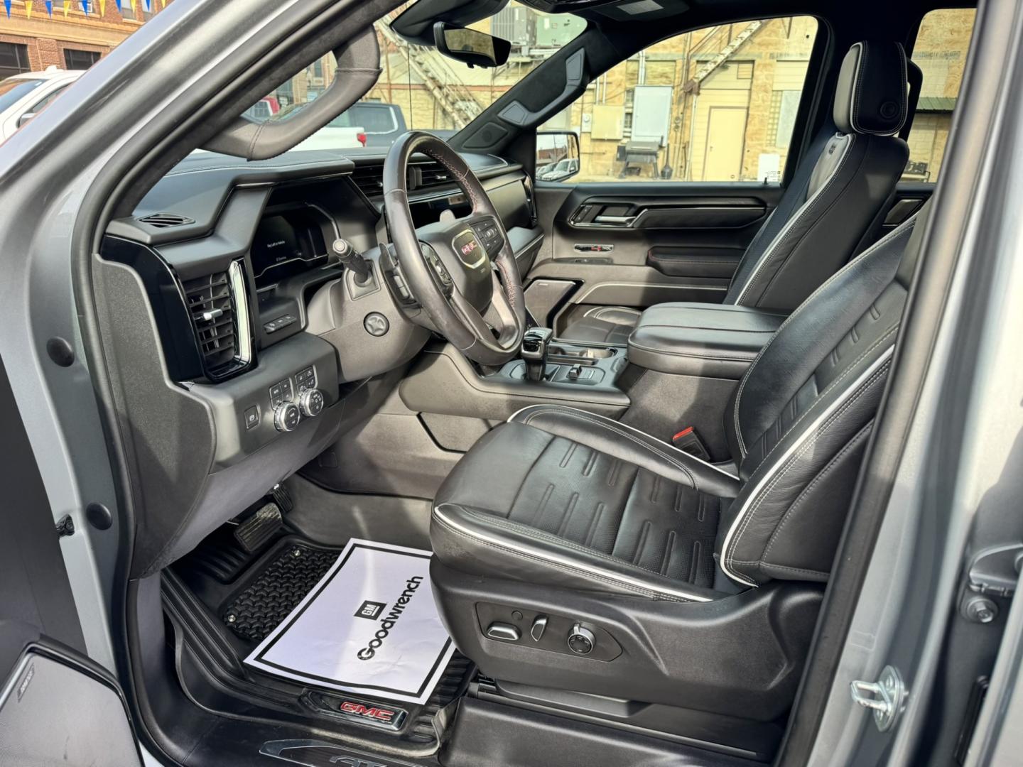 2023 Grey /Black GMC Sierra 1500 AT4X Crew Cab 4WD (3GTUUFEL6PG) with an 6.2L V8 OHV 16V engine, 6A transmission, located at 116 5th Avenue South, Lewistown, MT, 59457, 47.063877, -109.427879 - 2023 GMC Sierra 1500 AT4X Crew Cab 4WD with the 6.2L V8 — this is the Sierra for someone who wants serious capability without giving up luxury. The AT4X takes the already impressive Sierra and adds the hardware and features to make it a legitimate off-road truck while still giving you an upscale,- Photo#14