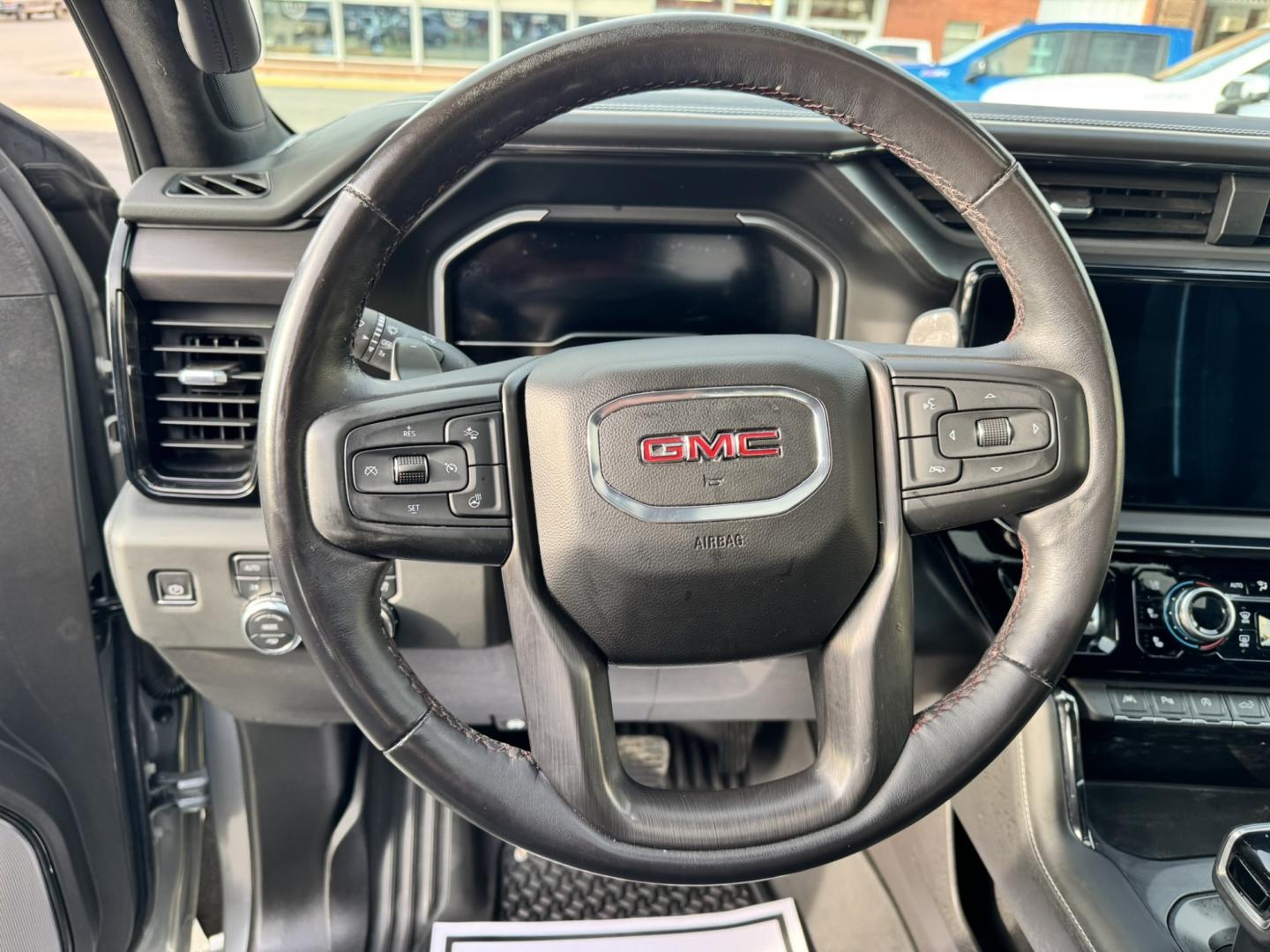 2023 Grey /Black GMC Sierra 1500 AT4X Crew Cab 4WD (3GTUUFEL6PG) with an 6.2L V8 OHV 16V engine, 6A transmission, located at 116 5th Avenue South, Lewistown, MT, 59457, 47.063877, -109.427879 - 2023 GMC Sierra 1500 AT4X Crew Cab 4WD with the 6.2L V8 — this is the Sierra for someone who wants serious capability without giving up luxury. The AT4X takes the already impressive Sierra and adds the hardware and features to make it a legitimate off-road truck while still giving you an upscale,- Photo#18