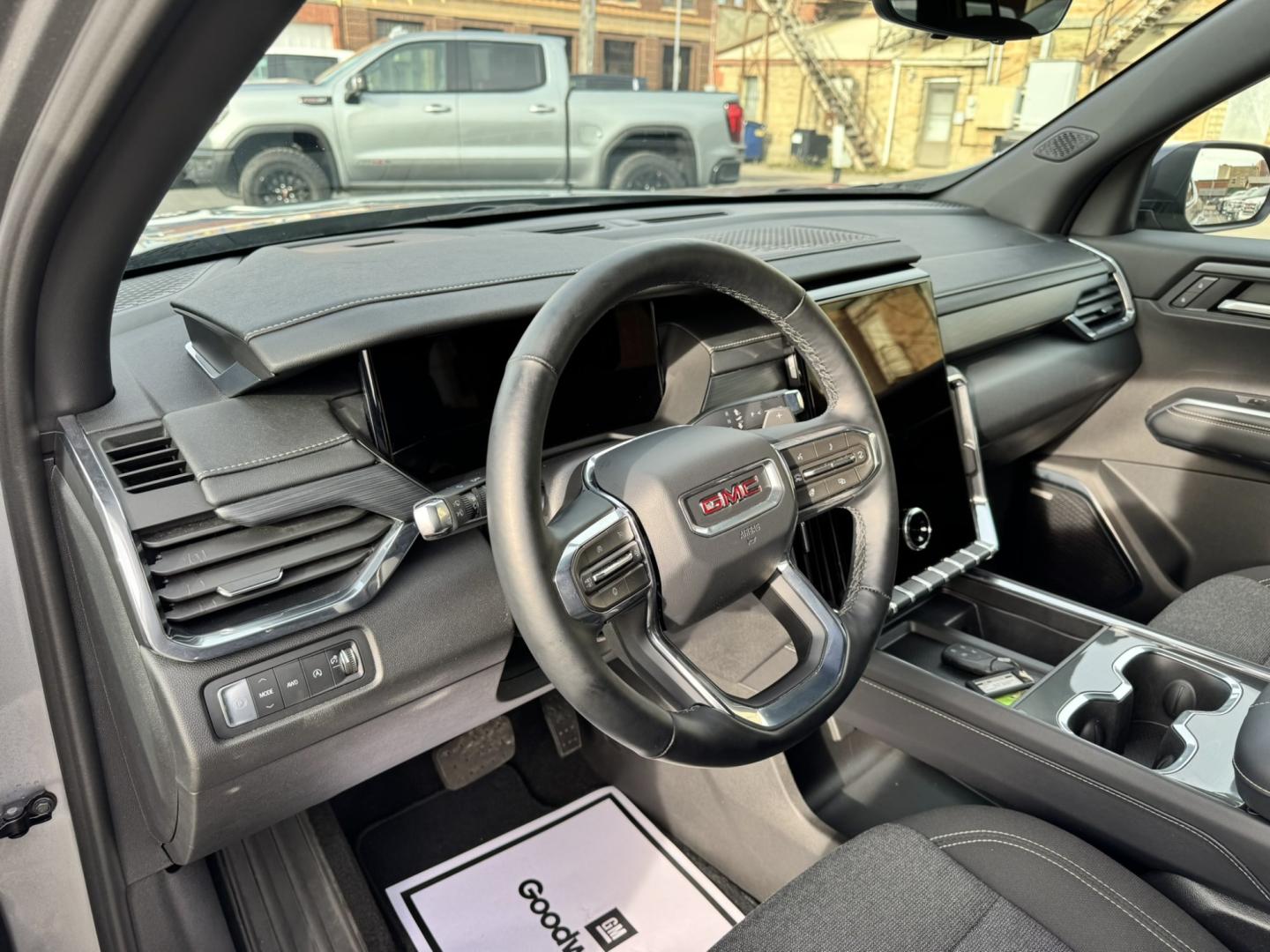 2026 Grey /Grey GMC Acadia Elevation (1GKENNKS4TJ) with an 2.5L L4 DOHC 16V engine, 9A transmission, located at 116 5th Avenue South, Lewistown, MT, 59457, 47.063877, -109.427879 - 2026 GMC Acadia Elevation AWD — a great-looking midsize SUV that gives you the perfect combination of style, comfort, technology and all-weather capability. The Acadia has been completely redesigned with a bold, upscale look and a spacious interior that makes it equally comfortable for daily drivi- Photo#16