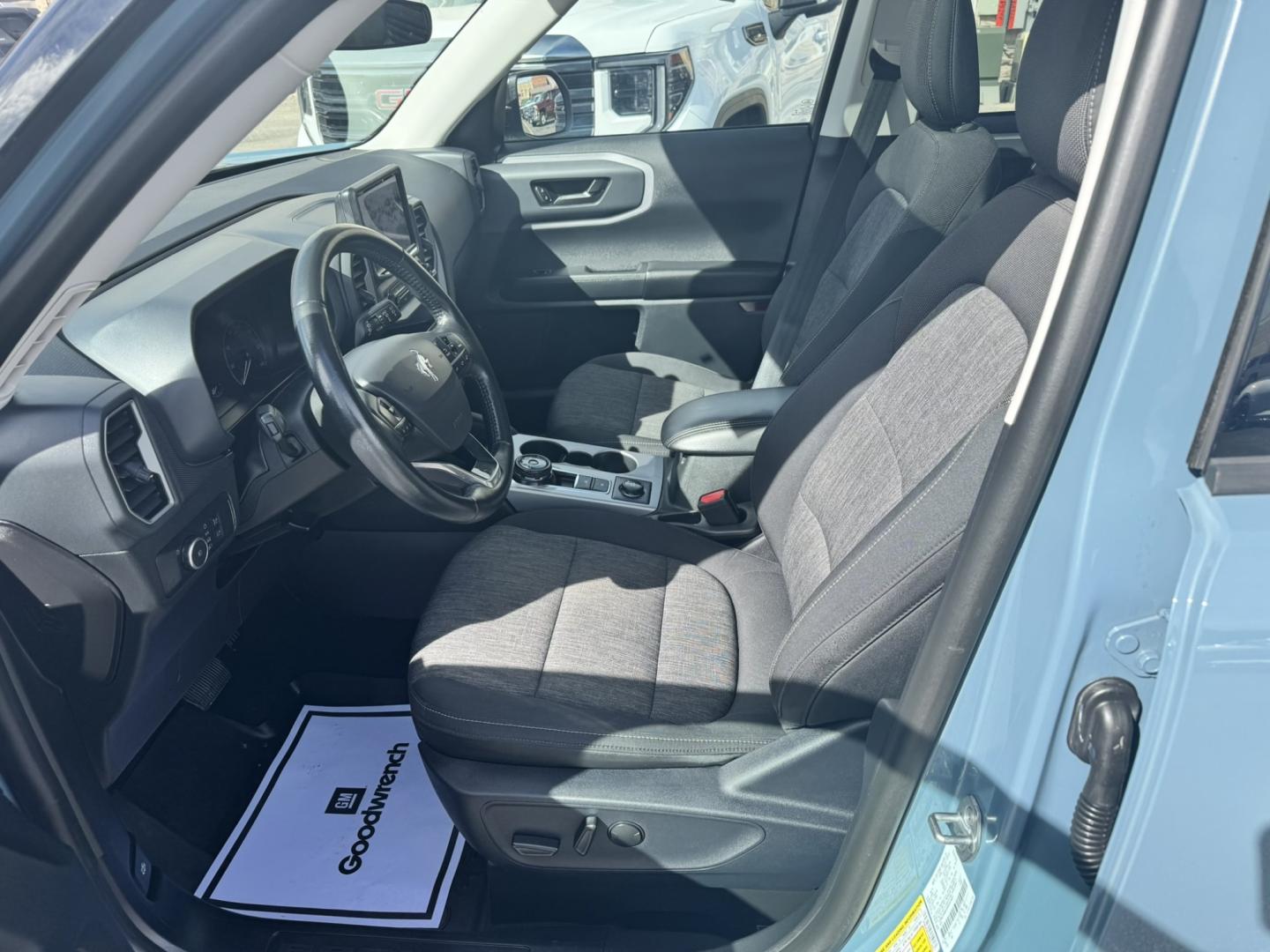 2021 Blue /Grey Ford Bronco Sport Big Bend (3FMCR9B64MR) with an 1.5L L3 engine, 8A transmission, located at 116 5th Avenue South, Lewistown, MT, 59457, 47.063877, -109.427879 - 2021 Ford Bronco Sport Big Bend — if you're looking for a compact SUV with great style, all-weather capability and plenty of personality, this Bronco Sport deserves a look. The Big Bend gives you the rugged Bronco look while still being easy to drive, comfortable and practical for everyday use. T- Photo#10