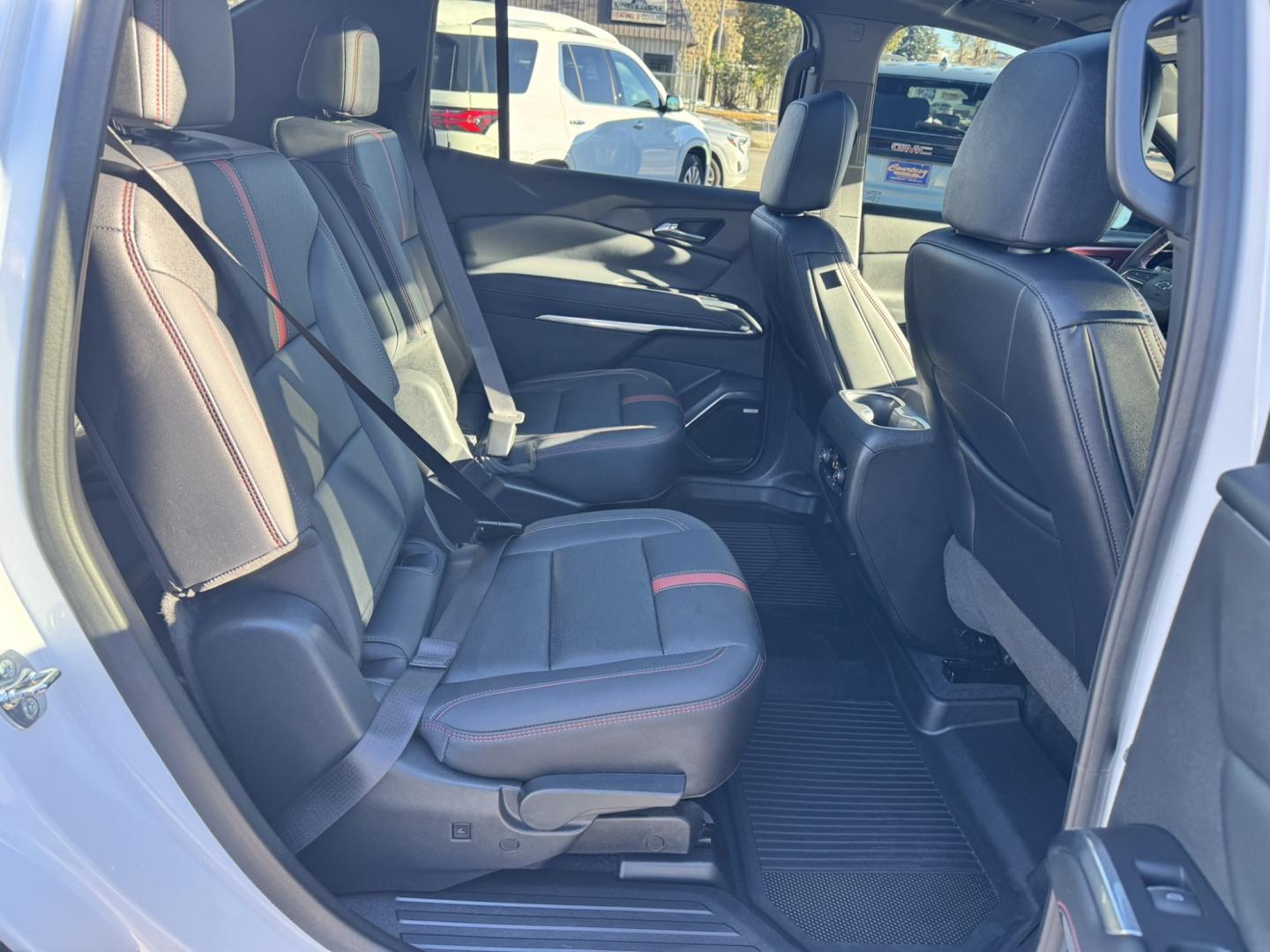 2024 WHITE /Black Chevrolet Traverse RS AWD (1GNEVLKS8RJ) with an 2.5L L4 DOHC 16V TURBO engine, 9A transmission, located at 116 5th Avenue South, Lewistown, MT, 59457, 47.063877, -109.427879 - Check out this sharp 2024 Chevrolet Traverse RS AWD! This well-equipped SUV combines sporty RS styling, impressive performance, and the comfort and technology your family will appreciate. Powered by a 2.5L turbocharged engine paired with an 8-speed automatic transmission, it delivers strong accelera- Photo#8