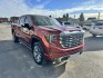 2024 Maroon /Black GMC Sierra 1500 Denali Crew Cab Short Box 4WD (3GTUUGEL8RG) with an 6.2L V8 OHV 16V engine, 6A transmission, located at 116 5th Avenue South, Lewistown, MT, 59457, 47.063877, -109.427879 - **2024 GMC Sierra 1500 Crew Cab Denali 4WD – 6.2L V8** Experience luxury and capability in this 2024 GMC Sierra 1500 Crew Cab Denali 4WD. The powerful 6.2L EcoTec3 V8 delivers **420 horsepower** and **460 lb-ft of torque**, paired with a 10-speed automatic and four-wheel drive for confident perfo- Photo#0