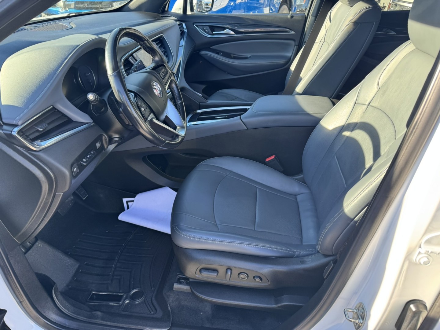 2022 WHITE /Grey Buick Enclave Premium AWD (5GAEVBKW7NJ) with an 3.6L V6 DOHC 24V engine, 9A transmission, located at 116 5th Avenue South, Lewistown, MT, 59457, 47.063877, -109.427879 - **2022 Buick Enclave Premium AWD** Experience refined comfort and confident capability in this 2022 Buick Enclave Premium AWD. Powered by a smooth 3.6L V6 engine producing **310 horsepower** and **266 lb-ft of torque**, paired with a 9-speed automatic transmission and all-wheel drive, it delivers q- Photo#15