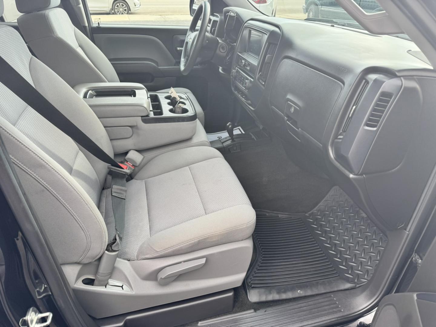 2018 Black /Grey Chevrolet Silverado 1500 Custom Crew Cab 4WD (3GCUKPEC1JG) with an 5.3L V8 OHV 16V engine, 6A transmission, located at 116 5th Avenue South, Lewistown, MT, 59457, 47.063877, -109.427879 - **2018 Chevrolet Silverado 1500 Crew Cab Custom 4WD** Ready for work and the weekend, this 2018 Chevrolet Silverado 1500 Crew Cab Custom 4WD delivers proven full-size truck capability. Powered by the available EcoTec3 5.3L V8 producing **355 horsepower** and **383 lb-ft of torque** (or the standa- Photo#7