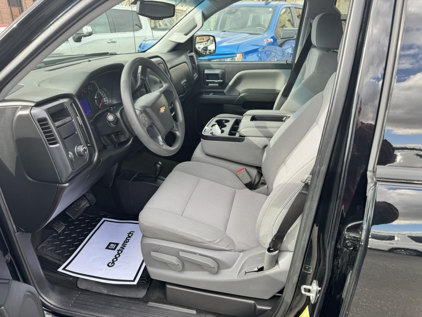 2018 Black /Grey Chevrolet Silverado 1500 Custom Crew Cab 4WD (3GCUKPEC1JG) with an 5.3L V8 OHV 16V engine, 6A transmission, located at 116 5th Avenue South, Lewistown, MT, 59457, 47.063877, -109.427879 - **2018 Chevrolet Silverado 1500 Crew Cab Custom 4WD** Ready for work and the weekend, this 2018 Chevrolet Silverado 1500 Crew Cab Custom 4WD delivers proven full-size truck capability. Powered by the available EcoTec3 5.3L V8 producing **355 horsepower** and **383 lb-ft of torque** (or the standa- Photo#11