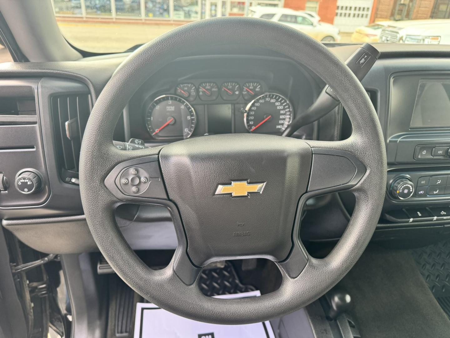 2018 Black /Grey Chevrolet Silverado 1500 Custom Crew Cab 4WD (3GCUKPEC1JG) with an 5.3L V8 OHV 16V engine, 6A transmission, located at 116 5th Avenue South, Lewistown, MT, 59457, 47.063877, -109.427879 - **2018 Chevrolet Silverado 1500 Crew Cab Custom 4WD** Ready for work and the weekend, this 2018 Chevrolet Silverado 1500 Crew Cab Custom 4WD delivers proven full-size truck capability. Powered by the available EcoTec3 5.3L V8 producing **355 horsepower** and **383 lb-ft of torque** (or the standa- Photo#12